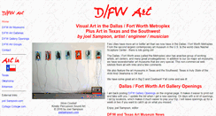 Desktop Screenshot of dfwart.com